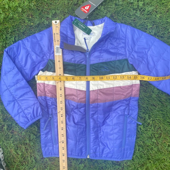 NWT L.L.Bean Kids Primaloft Packaway Quilted Water Resistant Jacket (6X/7) - Picture 5 of 7